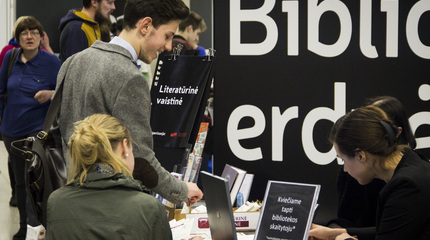 Bibliotekų erdvė Knygų mugės lankytojams žada nepamirštamų įspūdžių