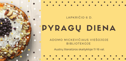 Pyragų diena bibliotekoje