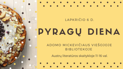 Pyragų diena bibliotekoje