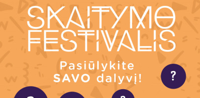 Pasiūlyk savo dalyvį Skaitymo festivalyje'18