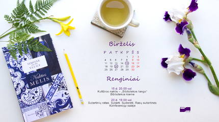 Birželio mėnesio renginiai bibliotekoje