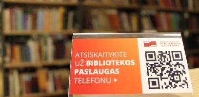 NAUJIENA! Atsiskaitymas už bibliotekos paslaugas telefonu