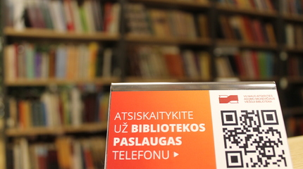 NAUJIENA! Atsiskaitymas už bibliotekos paslaugas telefonu