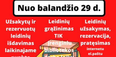 Pritarta bibliotekų veiklos atnaujinimui