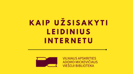 Vaizdo instrukcija, kaip užsisakyti leidinius inernetu