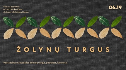 Kviečiame šeštadienį į Žolynų turgų bibliotekos kieme!