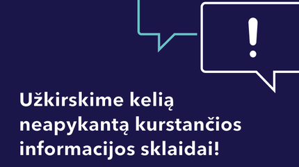 Kviečiame bibliotekos lankytojus būti aktyvius