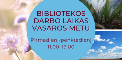 Darbo laikas vasaros metu