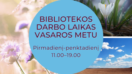 Darbo laikas vasaros metu