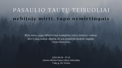 Pagerbsime Pasaulio tautų teisuolius