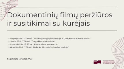 Kviečiame į režisieriaus Justino Lingio dokumentinių filmų peržiūras