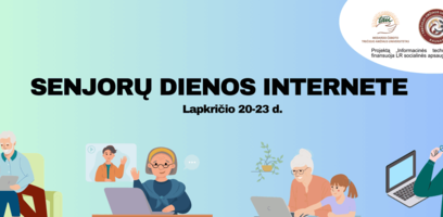 Senjorų dienos internete kviečia tobulinti skaitmeninius įgūdžius