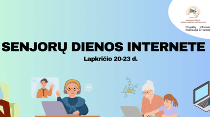 Senjorų dienos internete kviečia tobulinti skaitmeninius įgūdžius