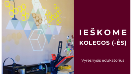 Ieškome kolegos (-ės)!