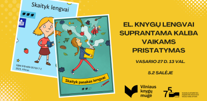 Vilniaus knygų mugėje pristatome el.leidinius vaikams lengvai suprantama kalba