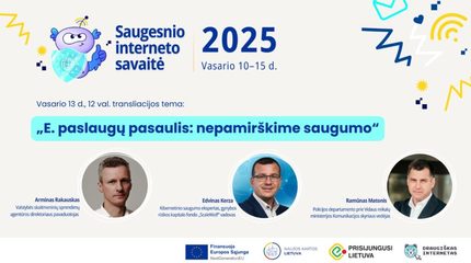 Kviečiame į transliaciją internetu „E. paslaugų pasaulis: nepamirškime saugumo“