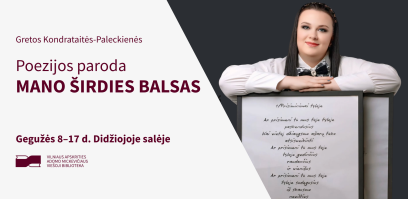 Bibliotekoje atidaroma poezijos paroda