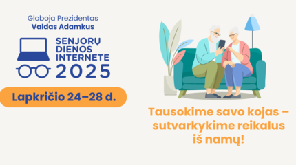 Kviečia Senjorų dienos internete!