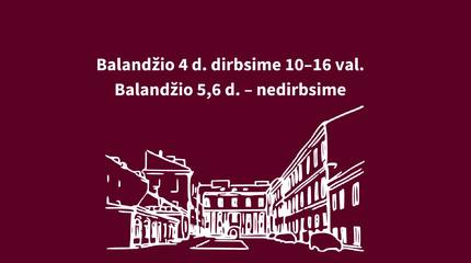 Bibliotekos darbo laikas per Velykas