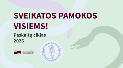 Rudenį į biblioteka grįžta paskaitos apie sveikatą