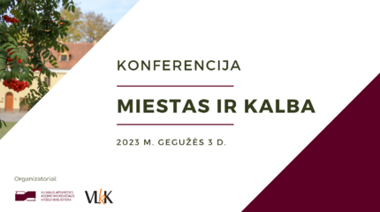 Kviečiame į konferenciją „Miestas ir kalba“