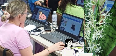 Canva dizaino platformos naudojimas bibliotekoje