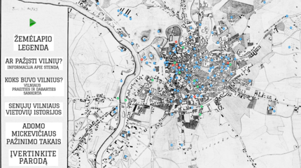 Pasižvalgymai po Vilnių: interaktyvi paroda ir protmūšis