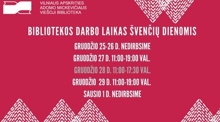 Darbo laikas švenčių dienomis