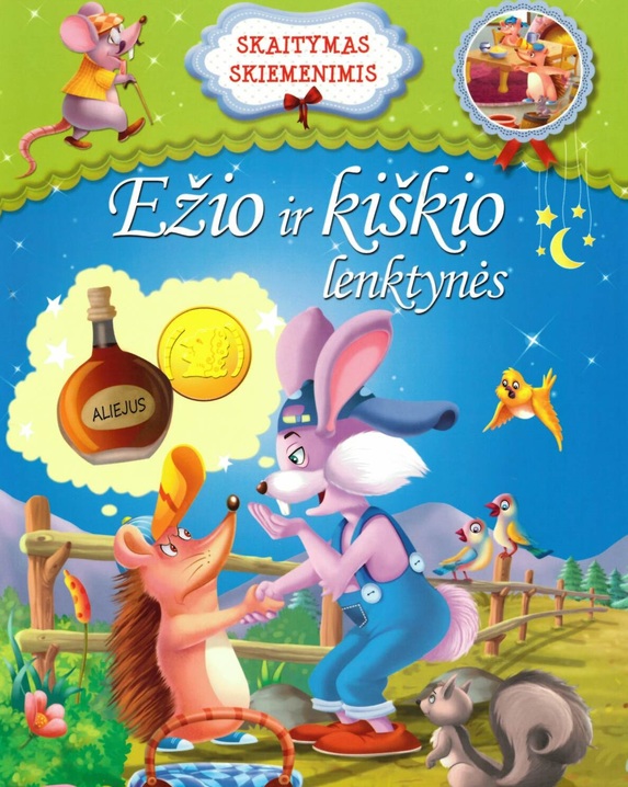 Ežio ir kiškio lenktynės. Skaitymas skiemenimis