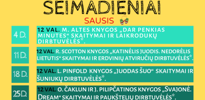 Šeimadieniai sausį