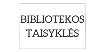 Bibliotekos taisyklės