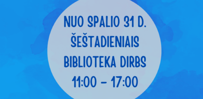 Keičiasi bibliotekos darbo laikas