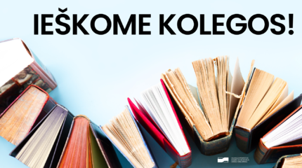 Naujas darbo pasiūlymas Vaikų bibliotekoje