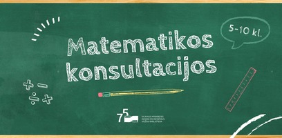 Nemokamos matematikos konsultacijos 5–10 klasių mokiniams