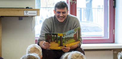 Ar peliukas pergudrautų pabaisą grufą? „Tėčiai skaito vaikams“ su Mariumi Čepuliu